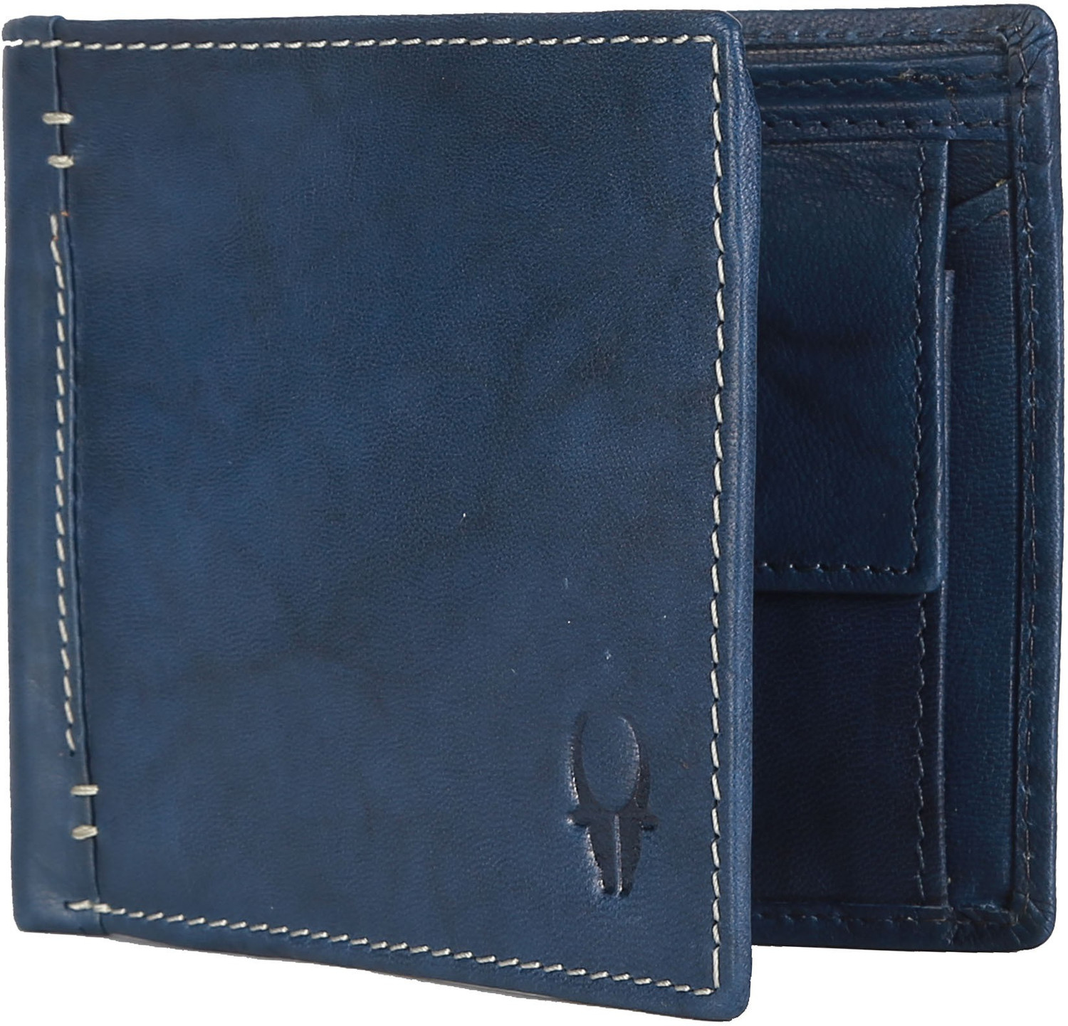 Image of WILDHORN Men Blue Genuine Leather Wallet