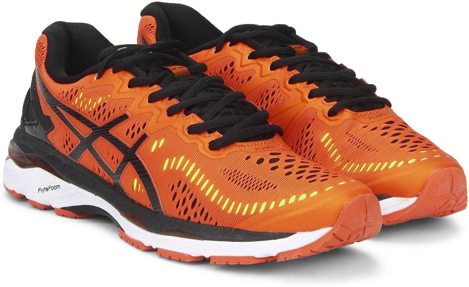 Asics GEL-Kayano 23 Running Shoes For Men - Buy Orange/Black