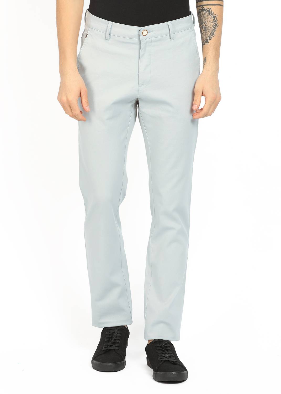 Allen Solly Regular Fit Men White Trousers