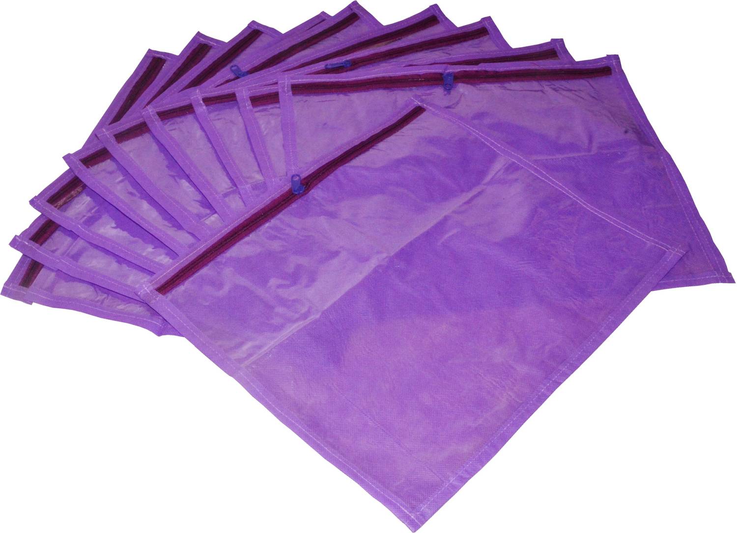 Ajabh High Quality Pack of 6 purple Bridal Single saree travelling bag case Gift Organizer bag vanity pouch Keep saree/Suit/Travelling Pouch