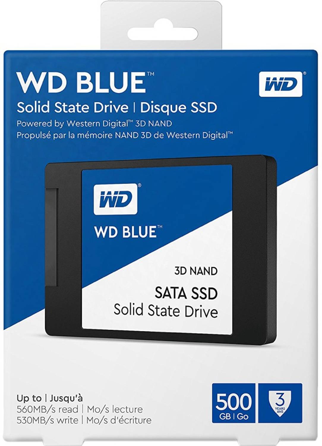 WD Blue 3D 500 GB Laptop Blue SATA III Internal Solid State Drive