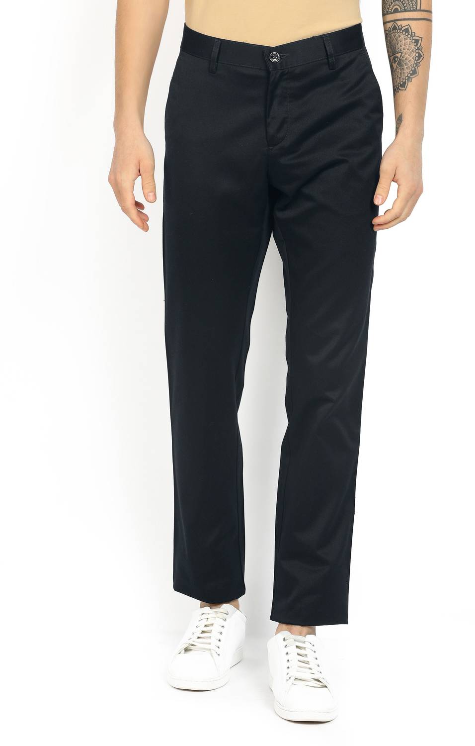 Allen Solly Slim Fit Men Blue Trousers