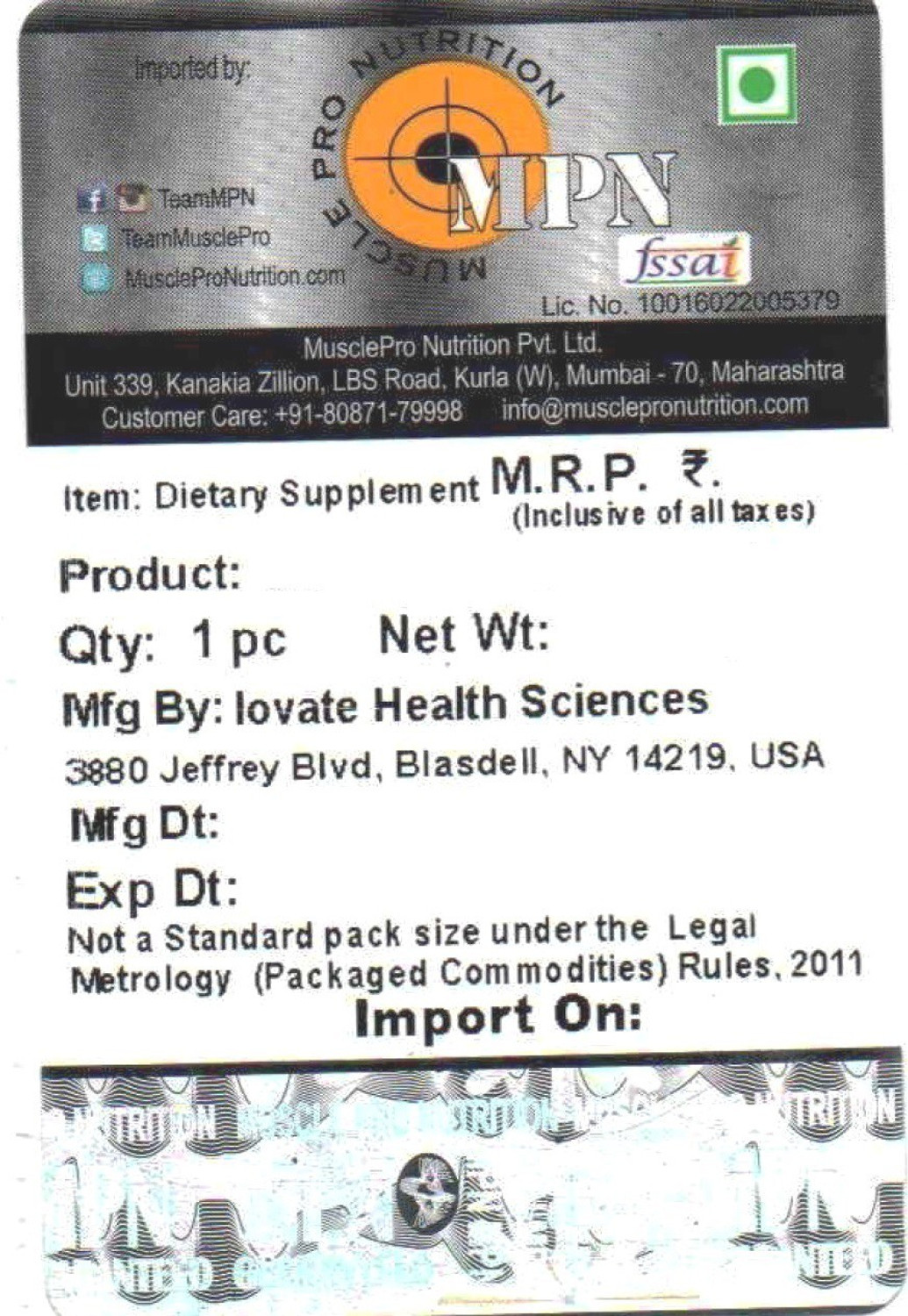 Image of Muscletech Performance Series Nitrotech 100% Gold Whey Protein