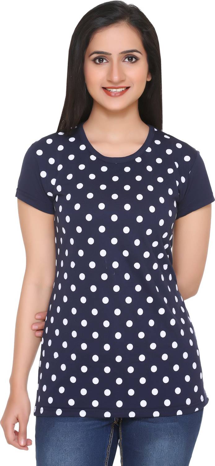 69GAL Girls Printed Cotton Blend Regular T Shirt