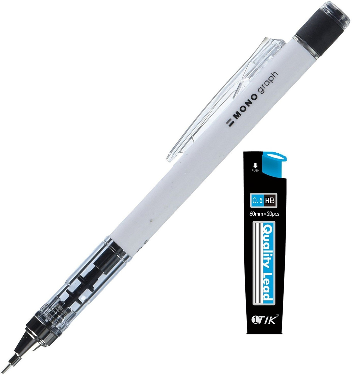 Image of Tombow Mono Graph 0.5mm Shaker Neon Mechanical Pencil