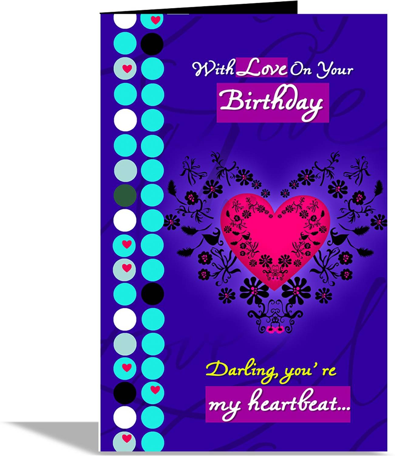 alwaysgift Darling You're My Heartbeat Greeting Card Greeting Card