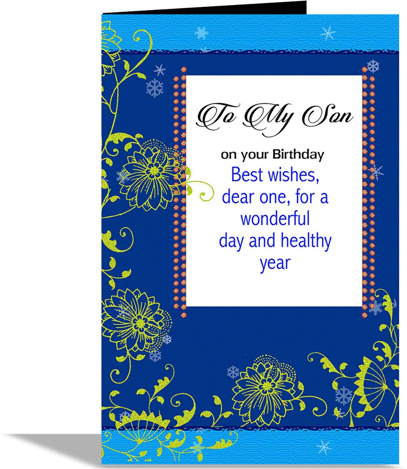 alwaysgift To My Son On Your Birthday Greeting Card Greeting Card