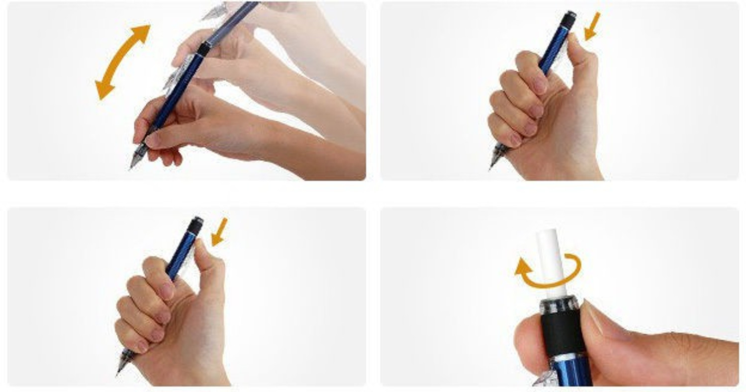 Image of Tombow Mono Graph 0.5mm Shaker Neon Mechanical Pencil
