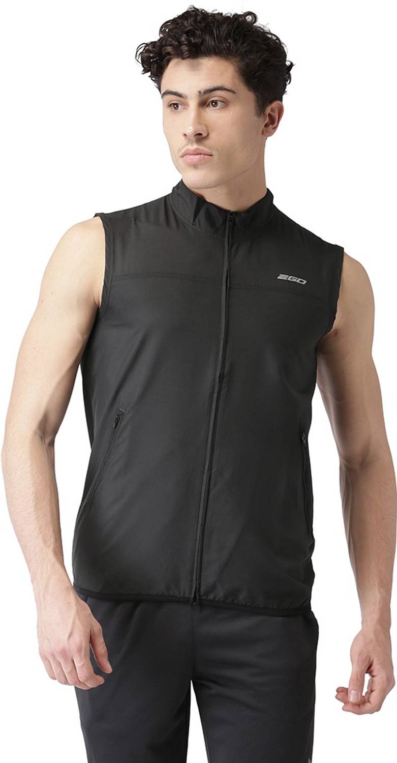 2GO Sleeveless Solid Men Jacket
