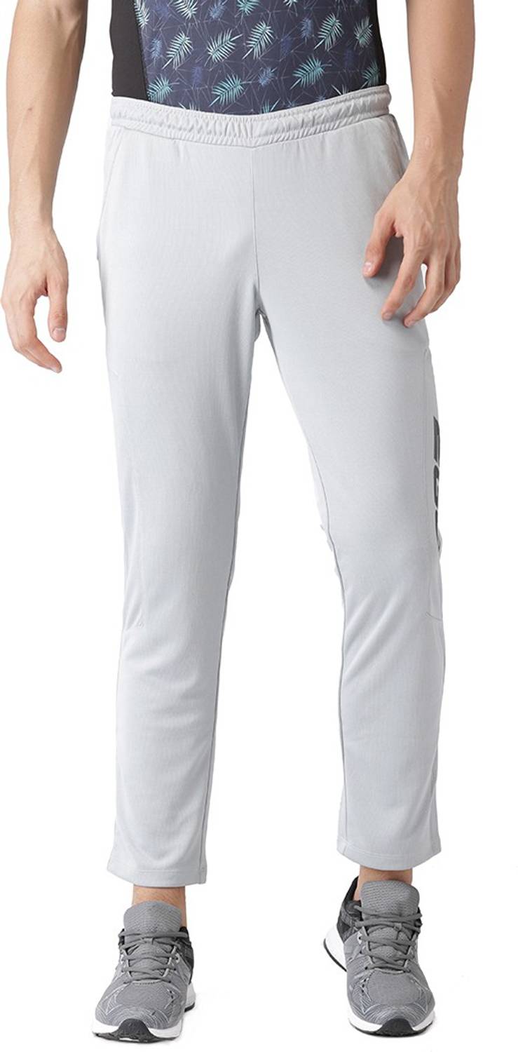 2GO Solid Men White Track Pants