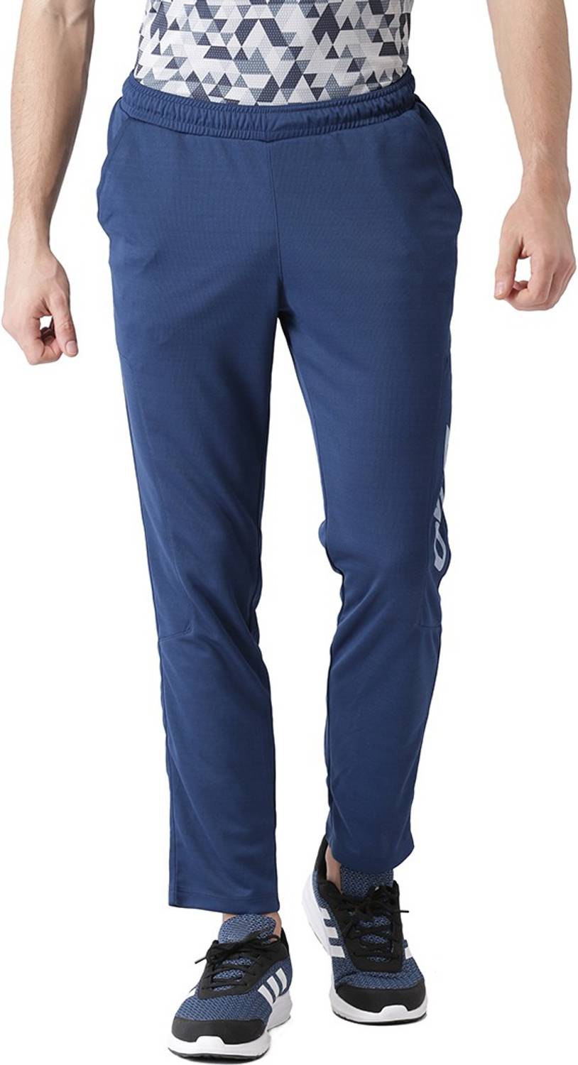 2GO Solid Men Blue Track Pants