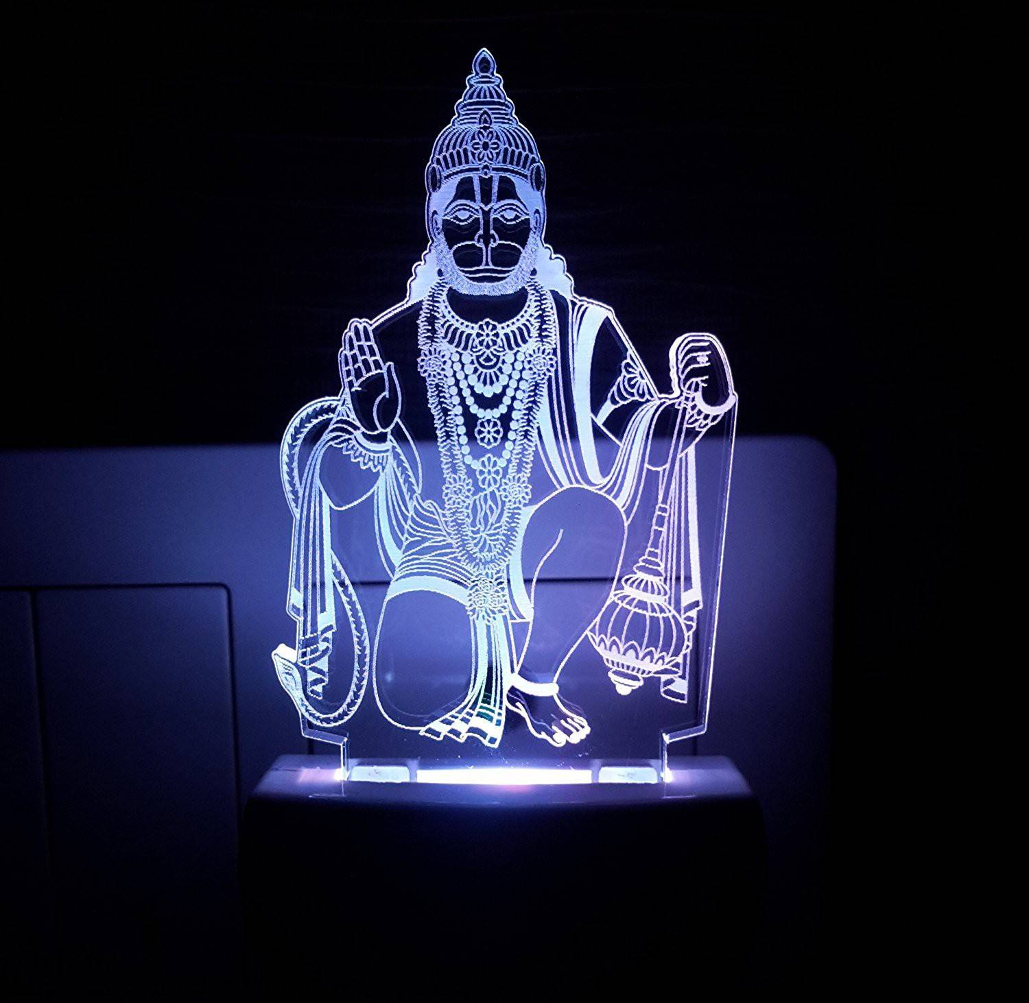 AJANTA Hanumanji Bhagwan(Code:2001) 3D Night Lamp