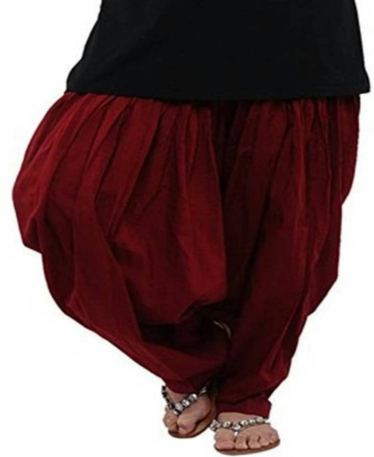 MARAMI Cotton Blend Solid Patiala