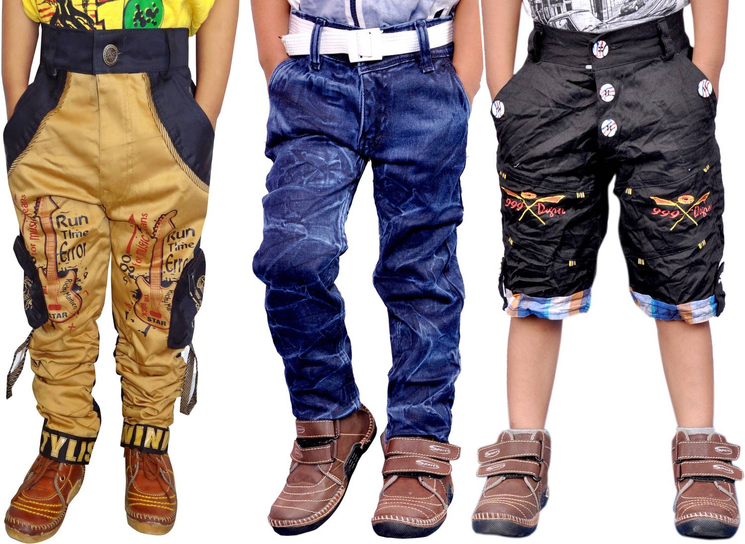 AD & AV Boys Party(Festive) Jeans Trouser, Shorts
