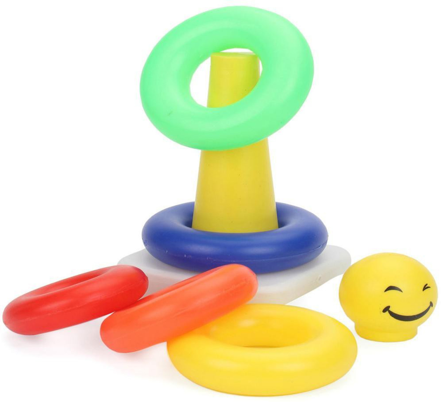 Image of Ratnas SMILEY RING SMALL 5 RINGS FOR KIDS (STACKING FUN)