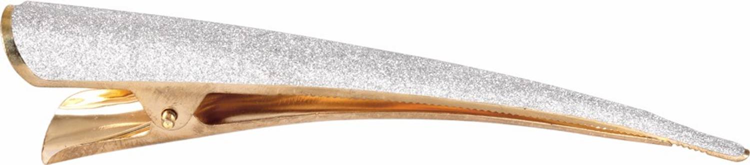 Ayesha Fashion women silver metal Hair Clip