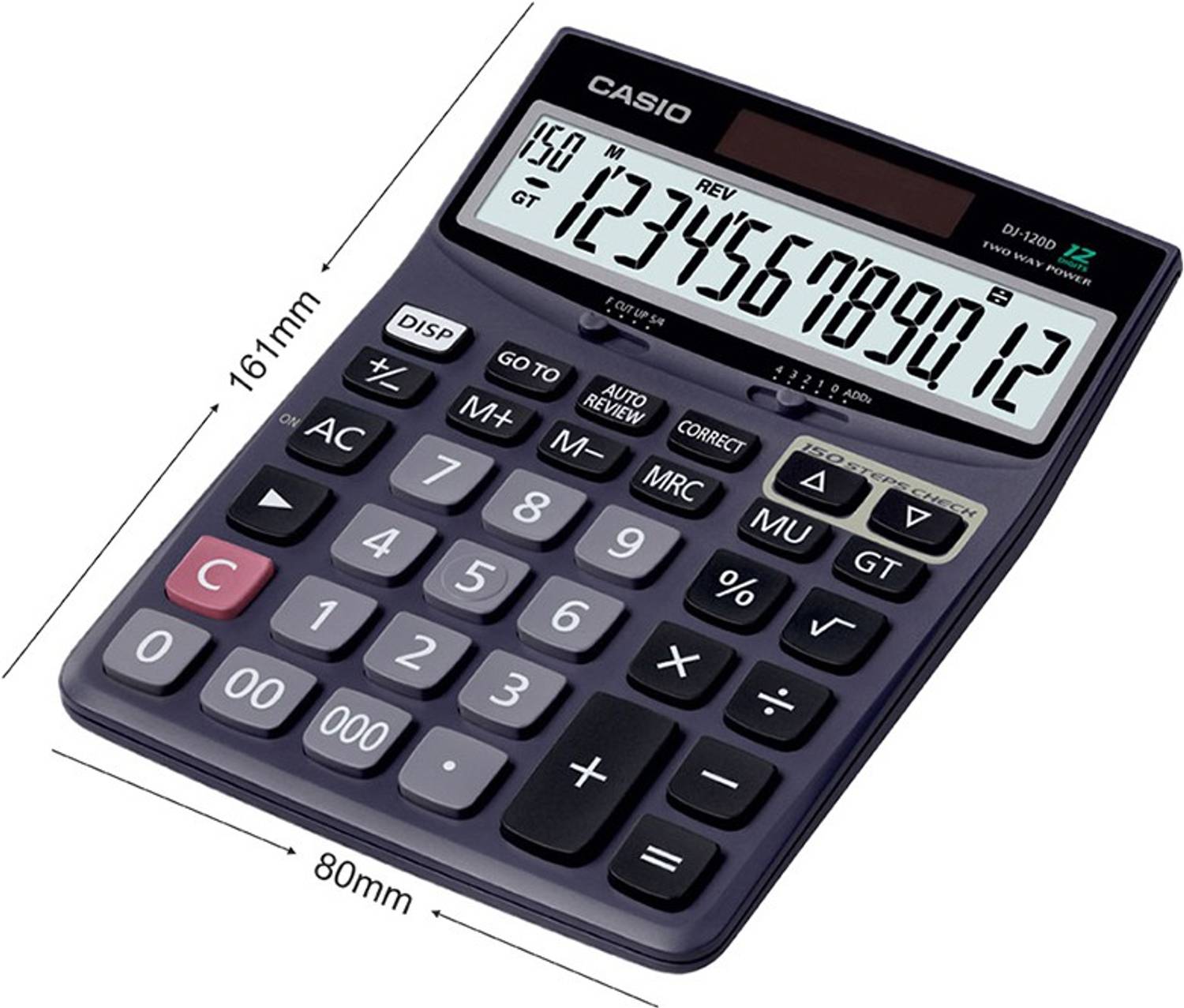 Casio DJ-120D Desktop Basic Calculator - Image 3