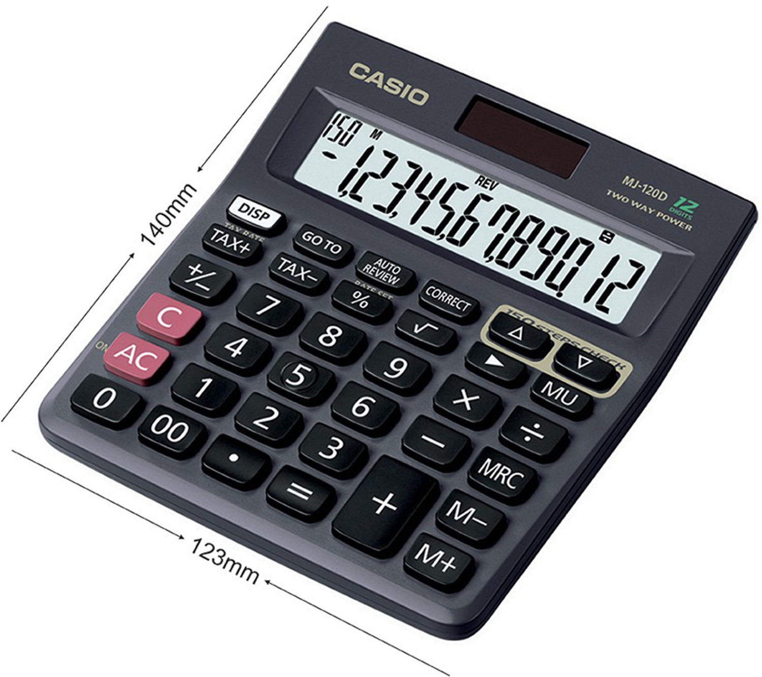 Image of CASIO MJ-120D Desktop Basic Calculator