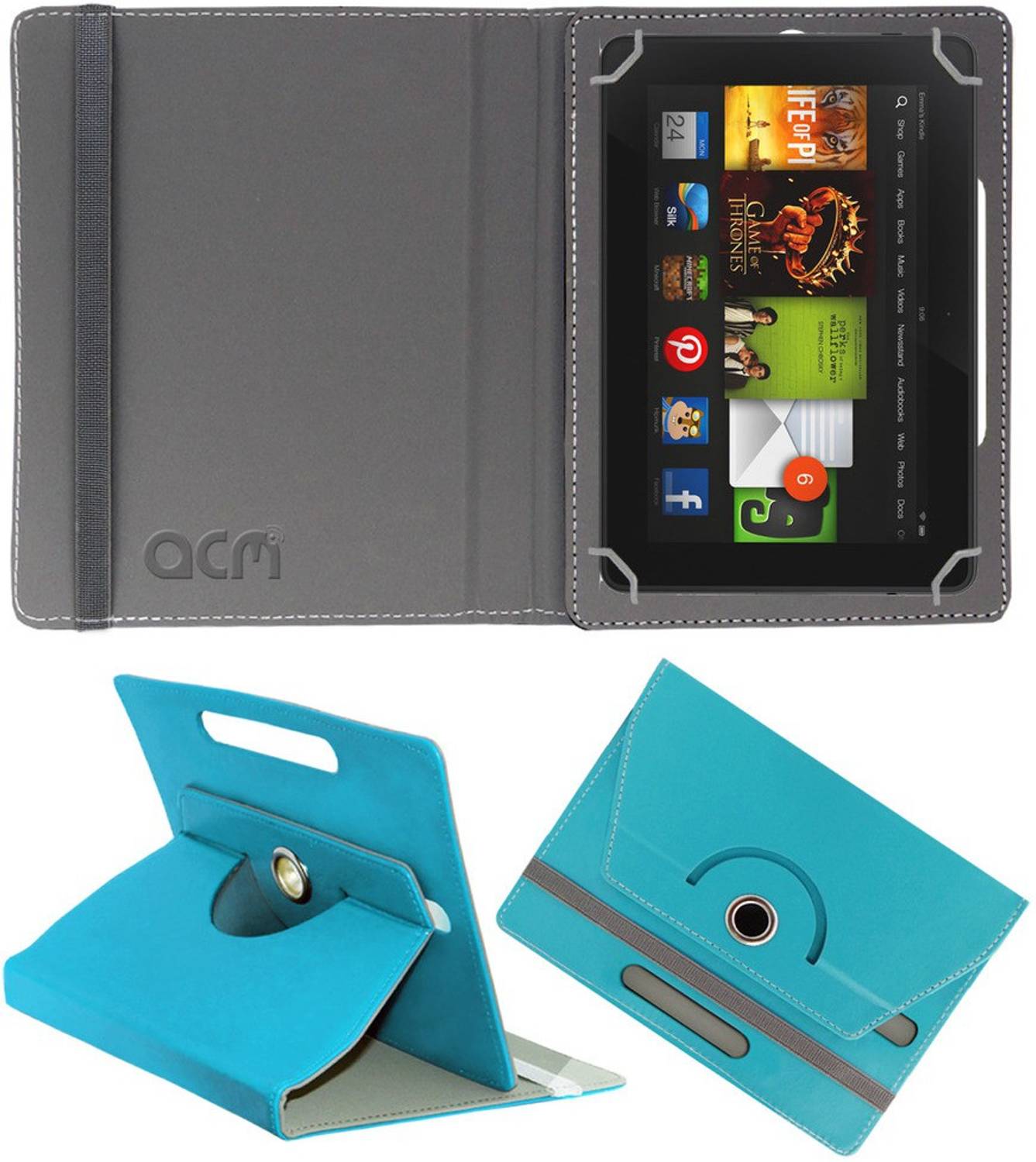ACM Flip Cover for Kindle Fire Hd 7 2012 2nd Gen