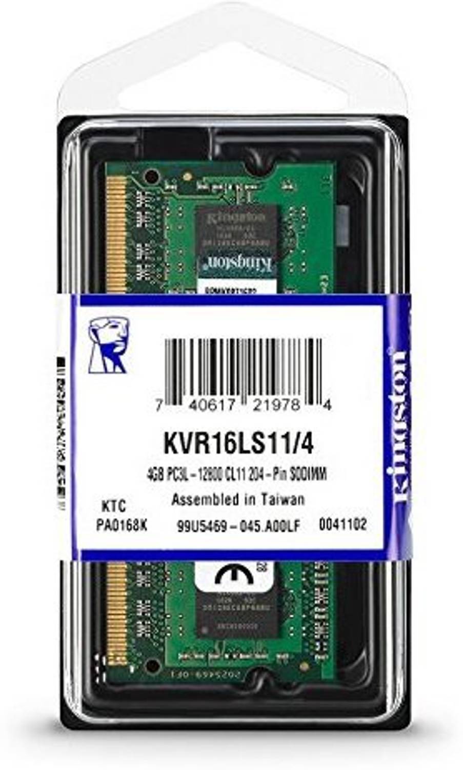 KINGSTON RAM DDR3 4 GB Laptop (1600MHz DDR3L Laptop - KVR16LS11/4