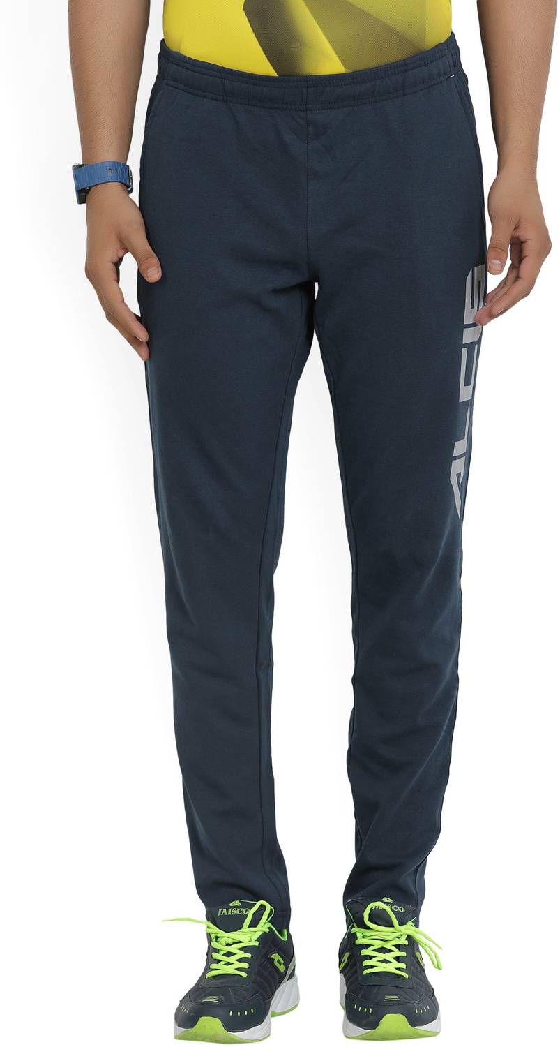 ALCIS Solid Men Dark Blue Track Pants