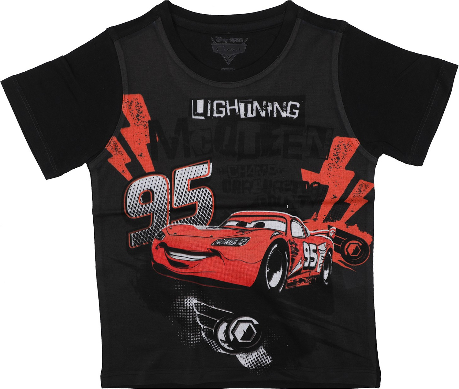 Image of Cars Boys Graphic Print Polycotton, Cotton Blend Regular T Shirt