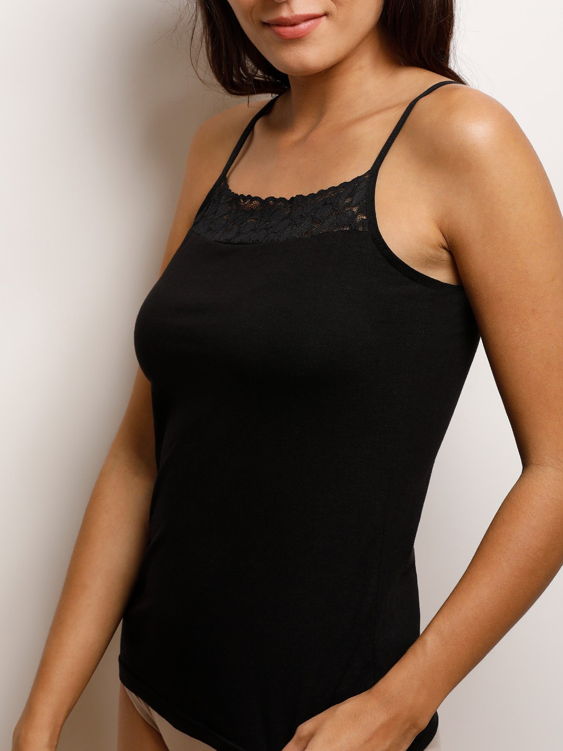 Image of ZIVAME Women Black Camisole