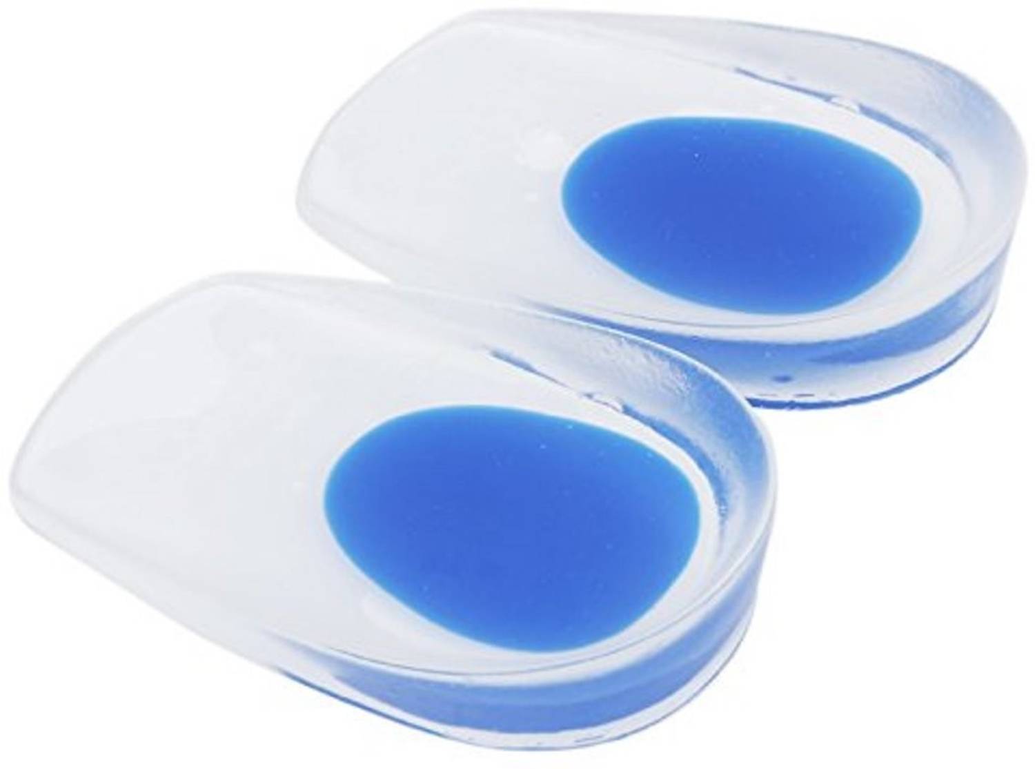 AlexVyan Original 1 Pair New Blue Heel Cushions Pad Silicone Heel Orthotic Shoe Insole