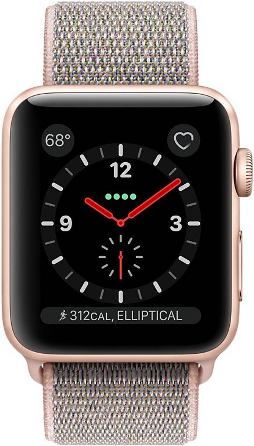 Apple Watch Series 3 GPS + Cellular - (Pink Strap, Regular)