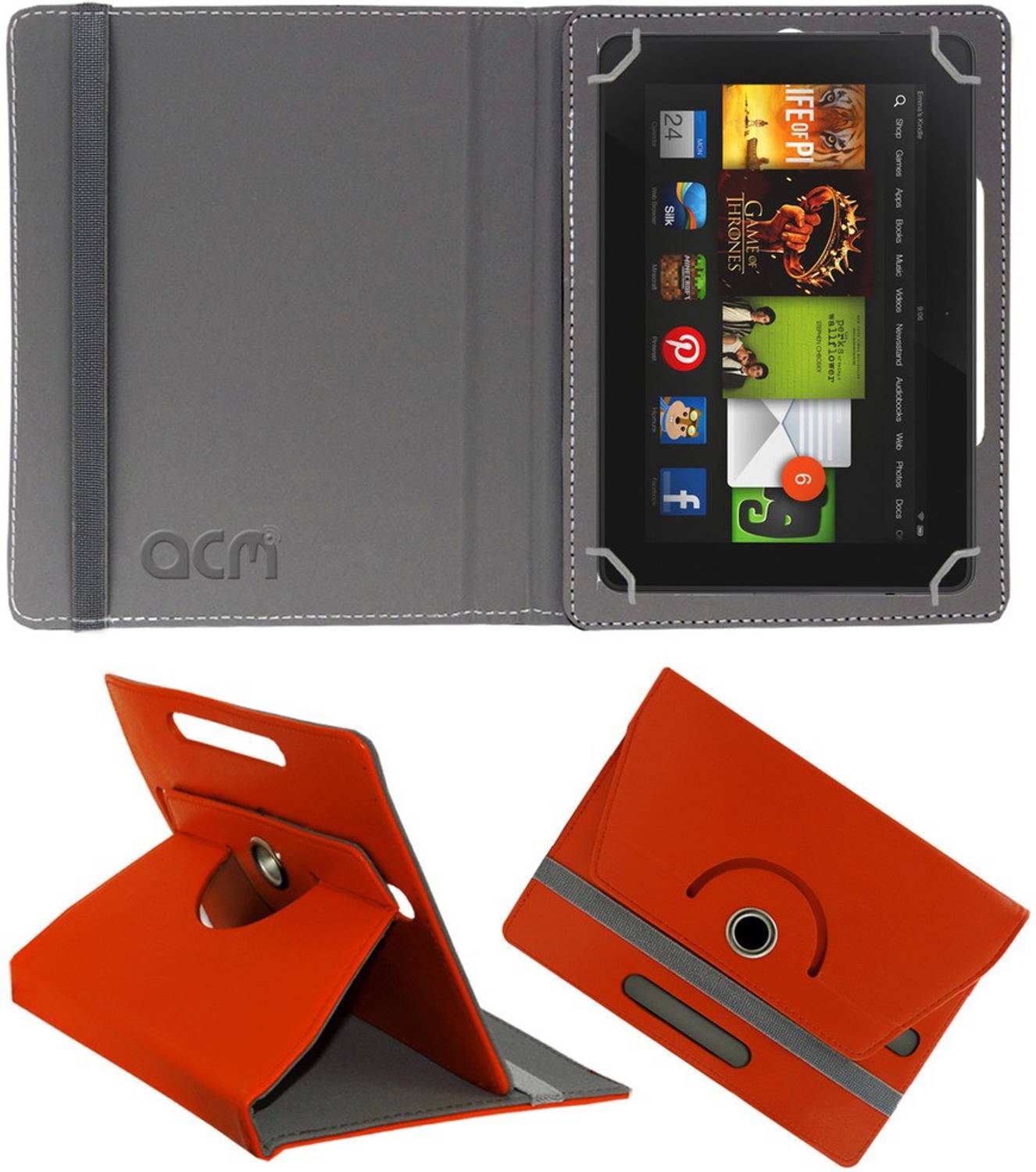 ACM Flip Cover for Kindle Fire Hd 7 2012 2nd Gen
