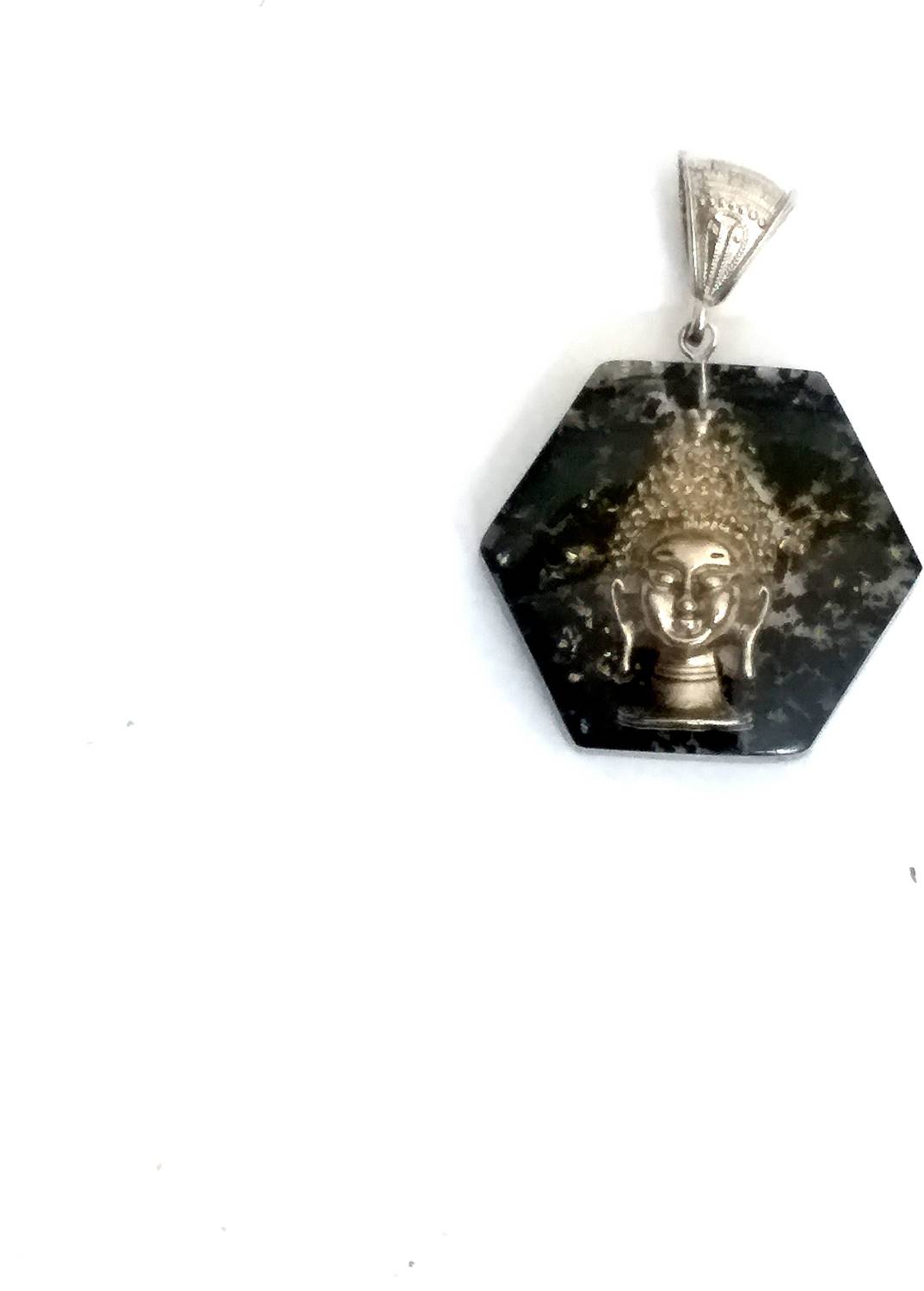 AIR9999 BLACK TOURMALINE BUDDHA HEALING ORGANITE PENDANT Crystal Crystal Pendant