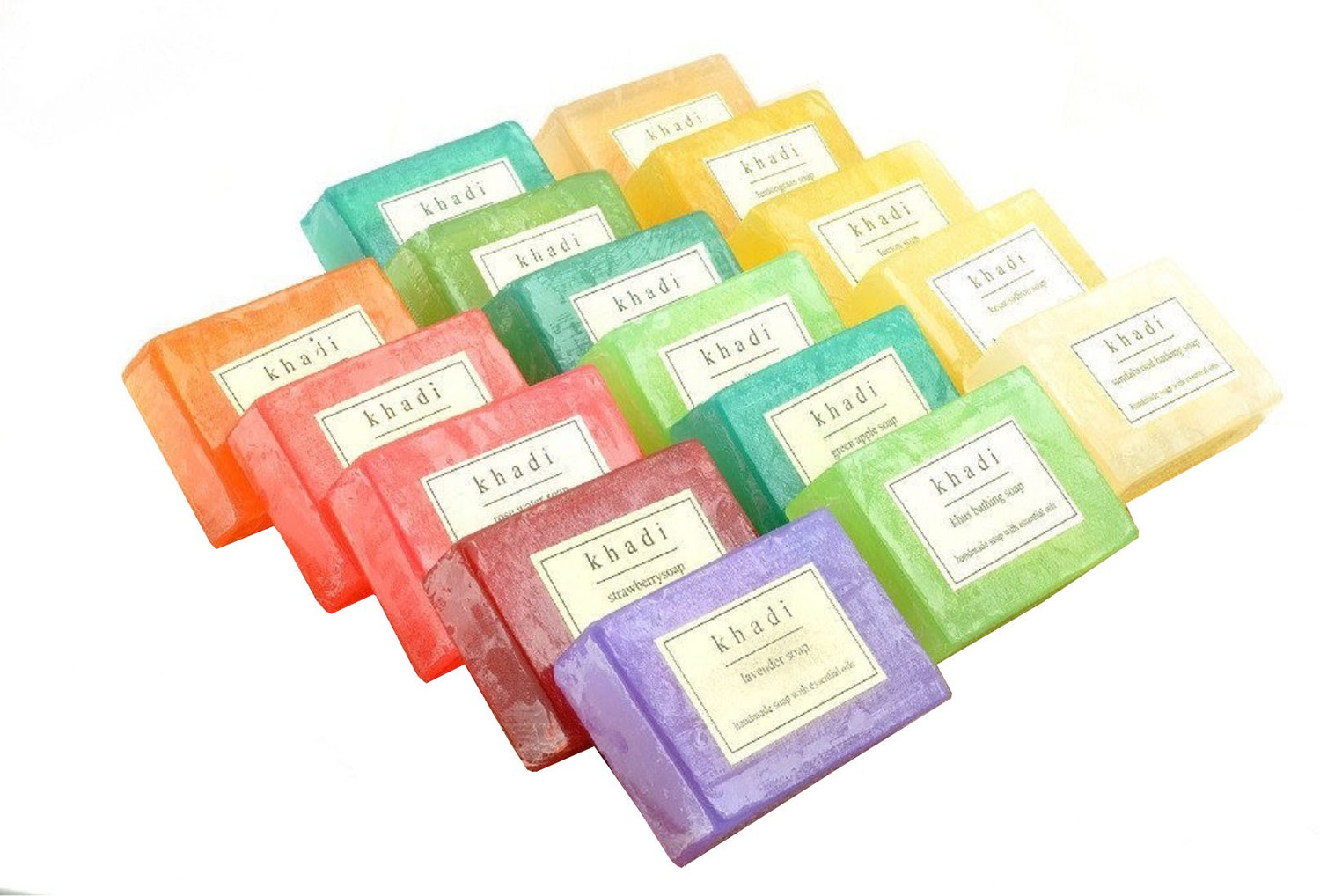 Khadi Herbal Assorted Natural Handmade Soaps - Flavour Fresh