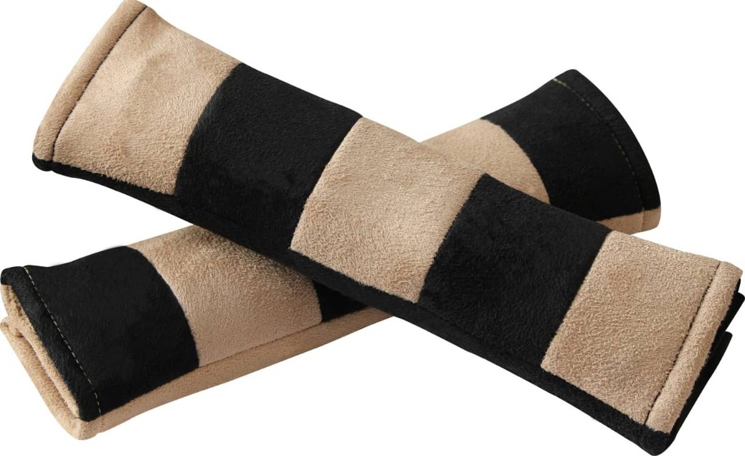 AuTO ADDiCT Beige, Black Leatherite Car Pillow Cushion for Maruti Suzuki