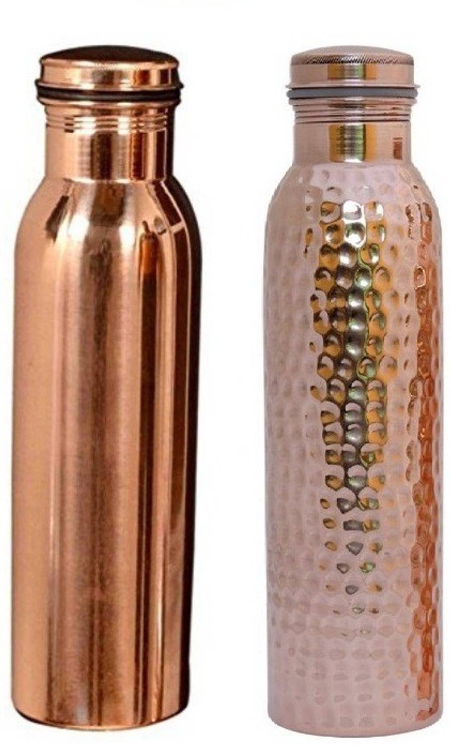 akshara Copper Water Bottle And copper water hammered, Ayurvedic Health Benefits For Your Family 1000 ml Copper Bottle