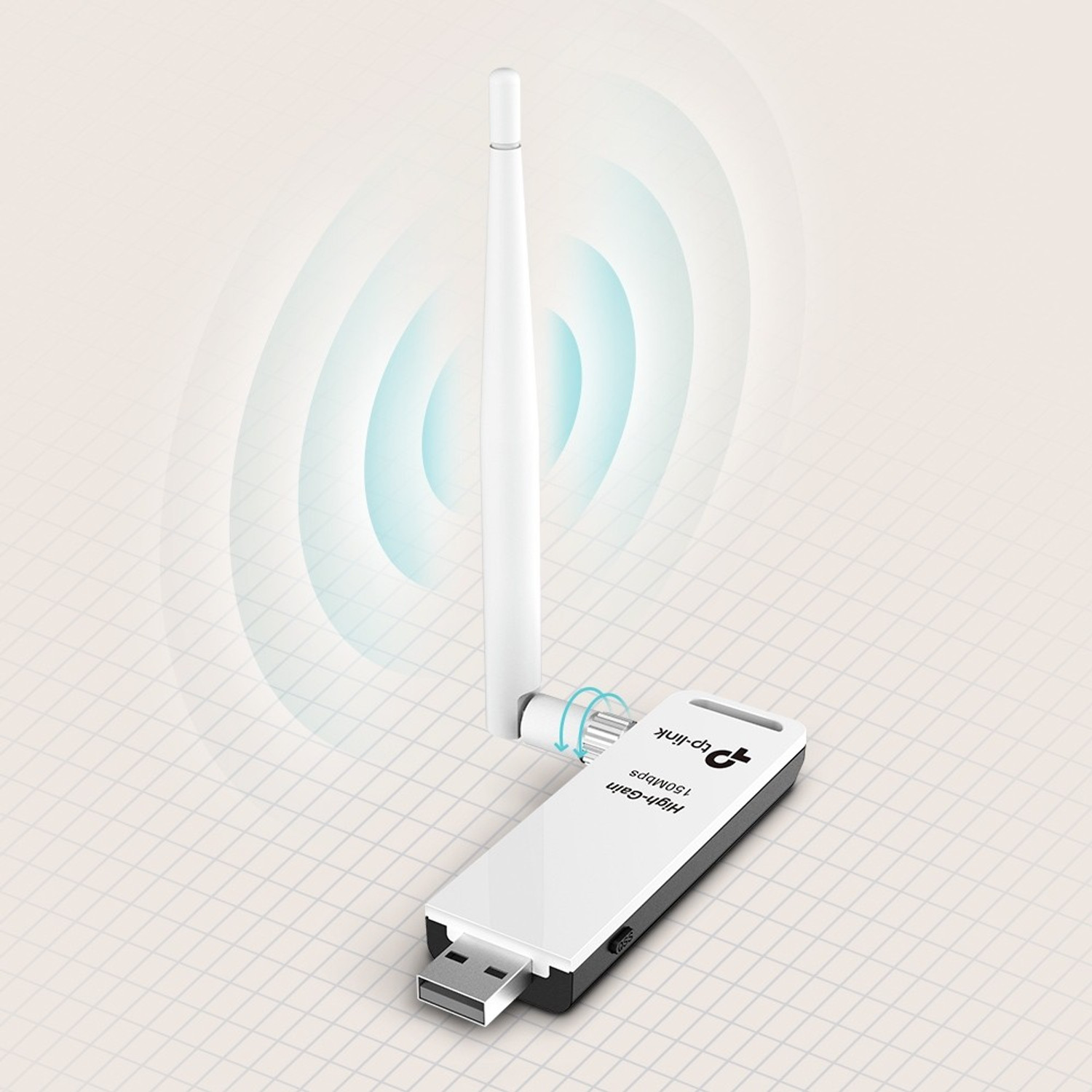Image of TP-Link TL-WN722N 150 Mbps High Gain Wireless USB Adapter