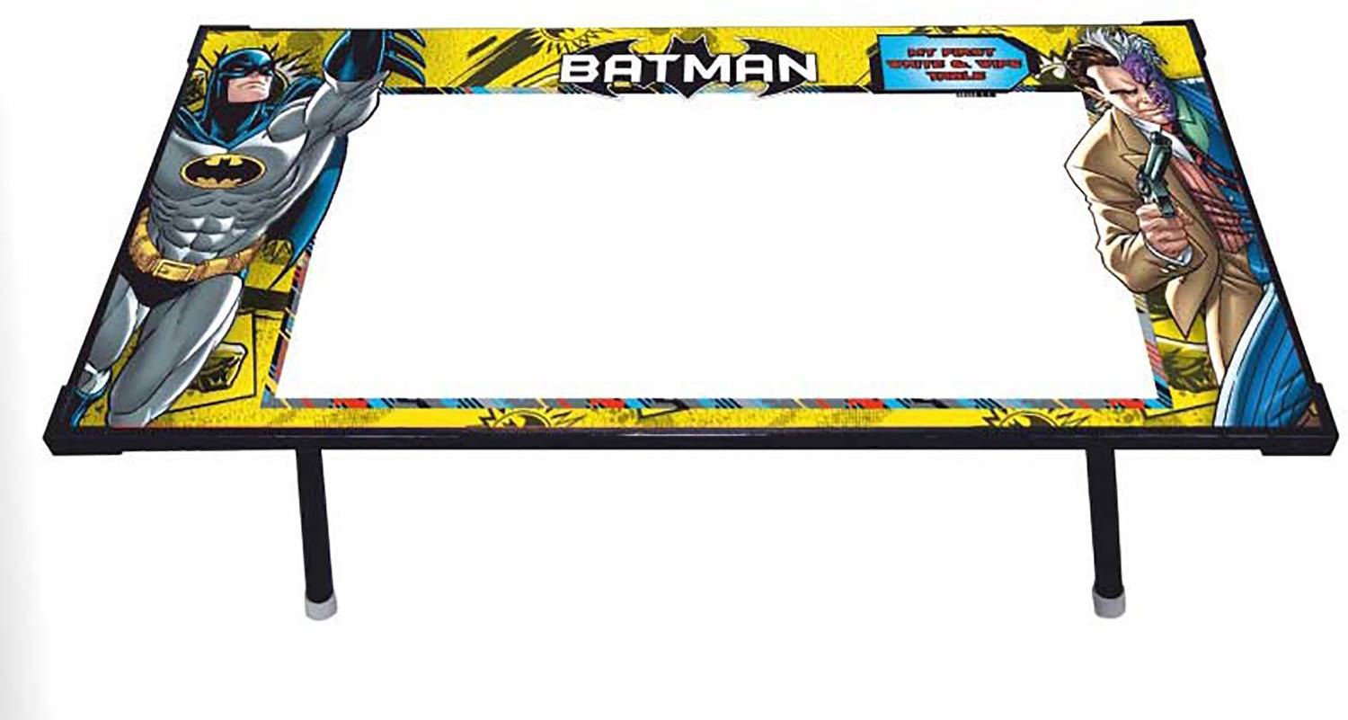 BATMAN Write & Wipe Foldable Wooden Table Board Game Accessories