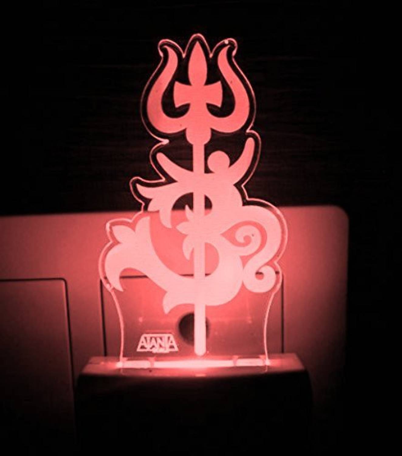 AJANTA Trishul (Code - 2037) 3d Night Lamp