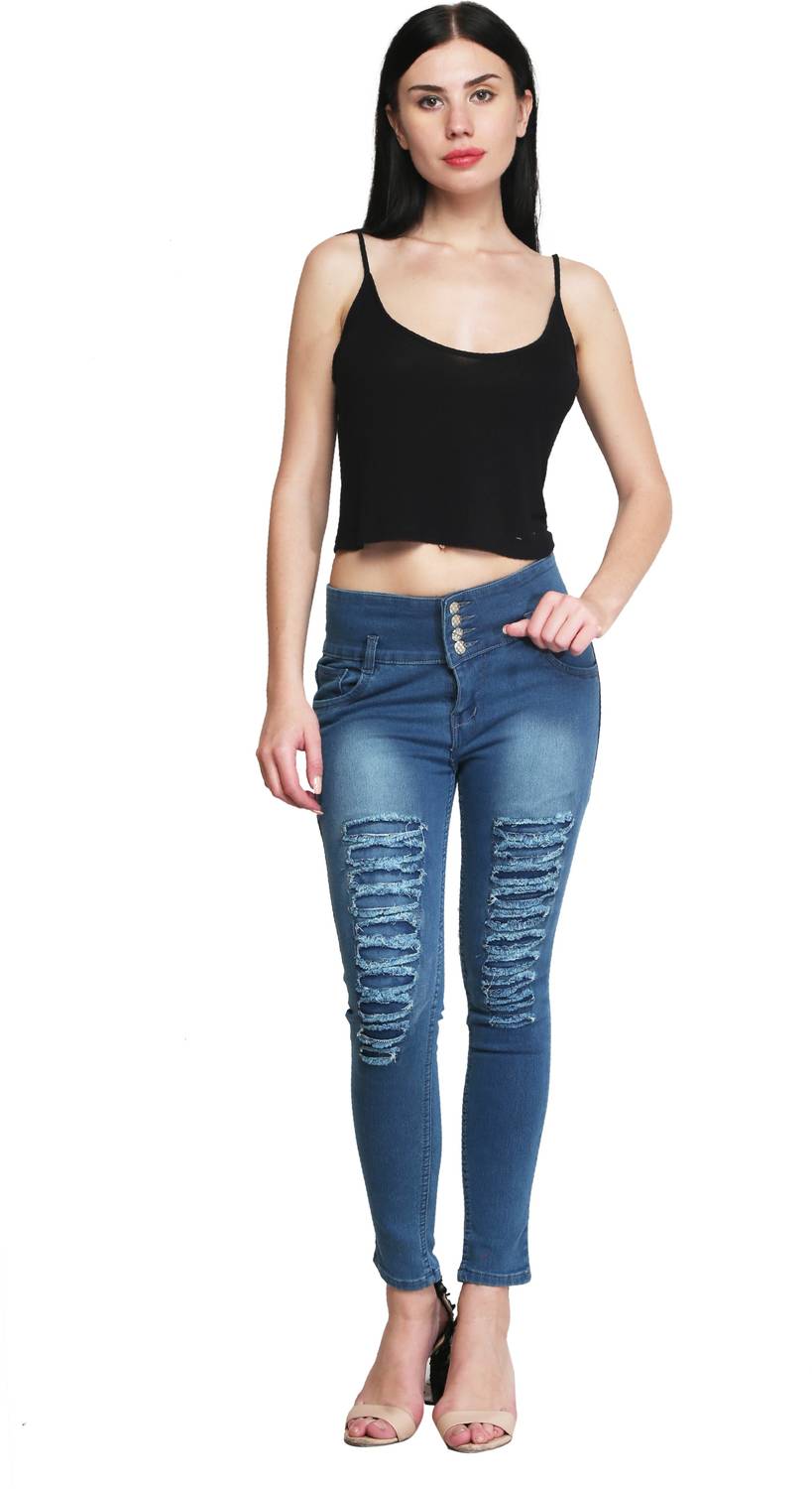 A-Okay Skinny Women Blue Jeans