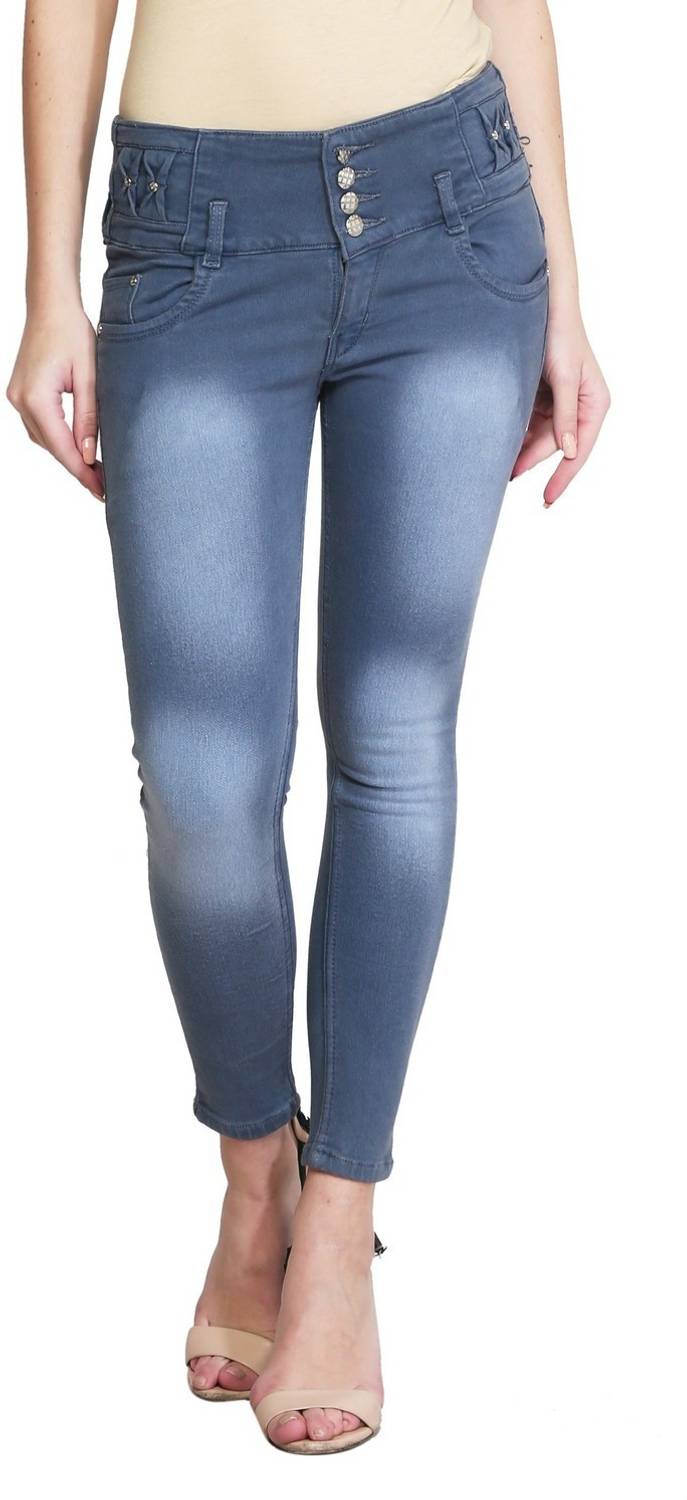 A-Okay Skinny Women Grey Jeans