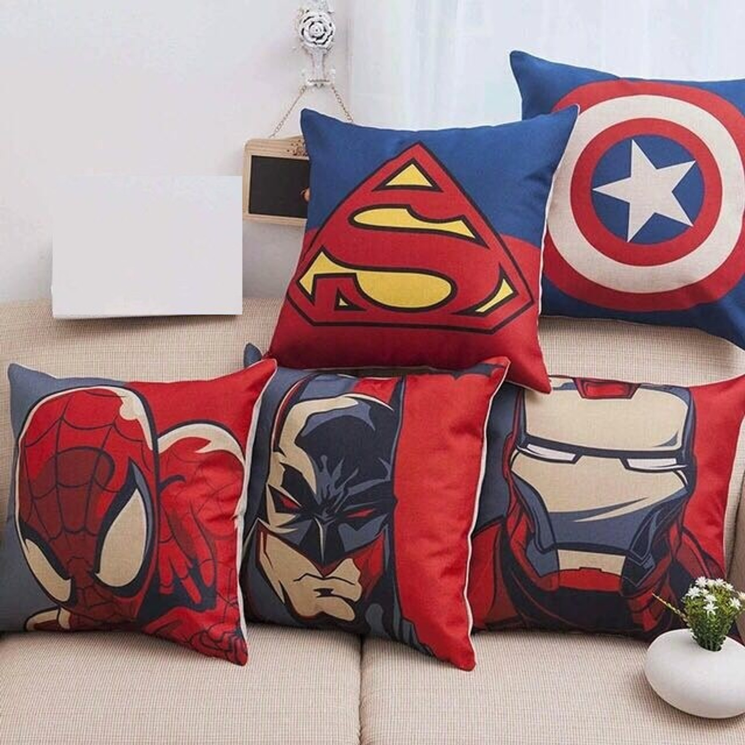 Image of AEROHAVEN Faux Silk Cushions Cover
