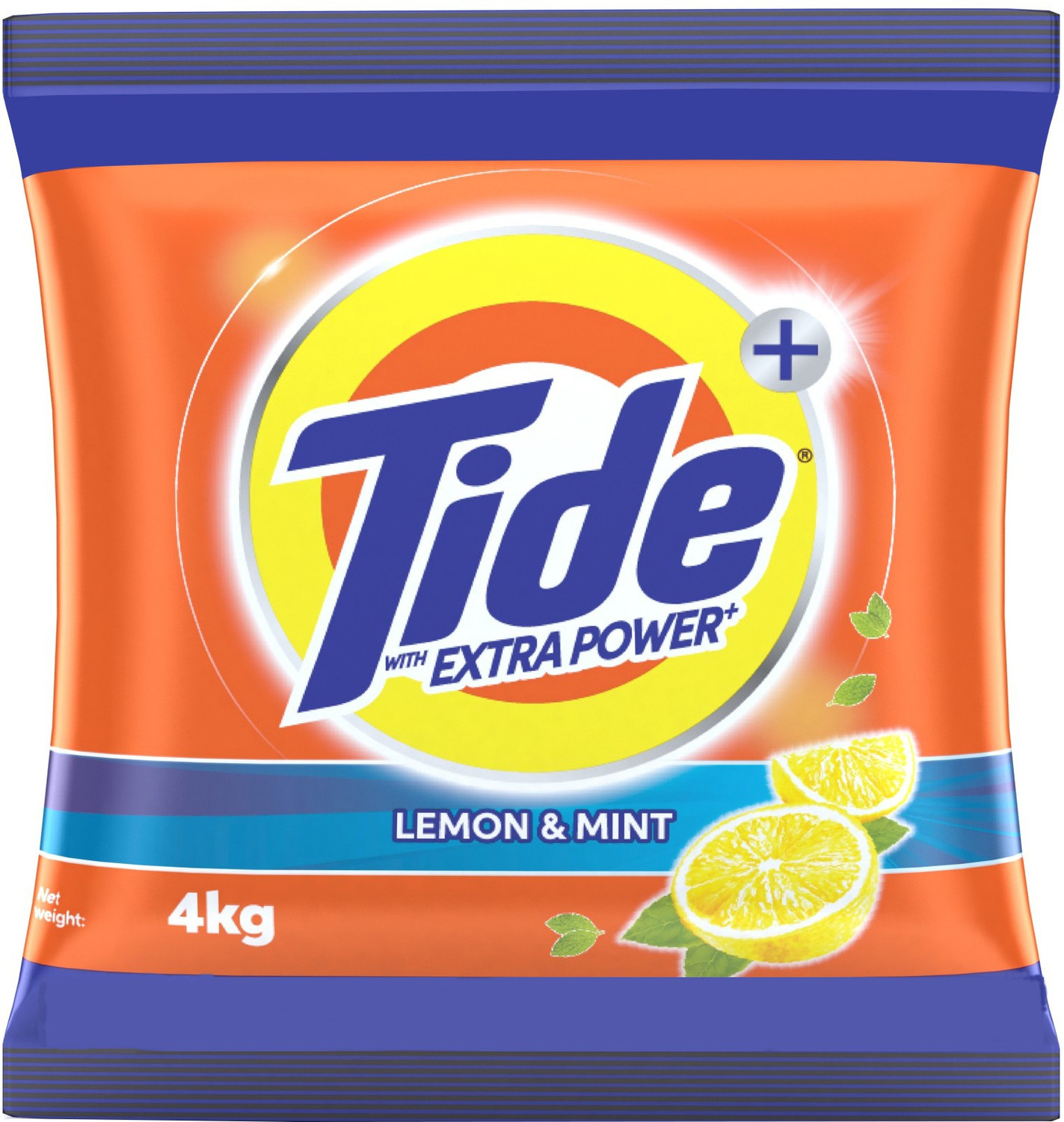 Image of Tide Plus Extra Power Lemon and Mint Detergent Powder