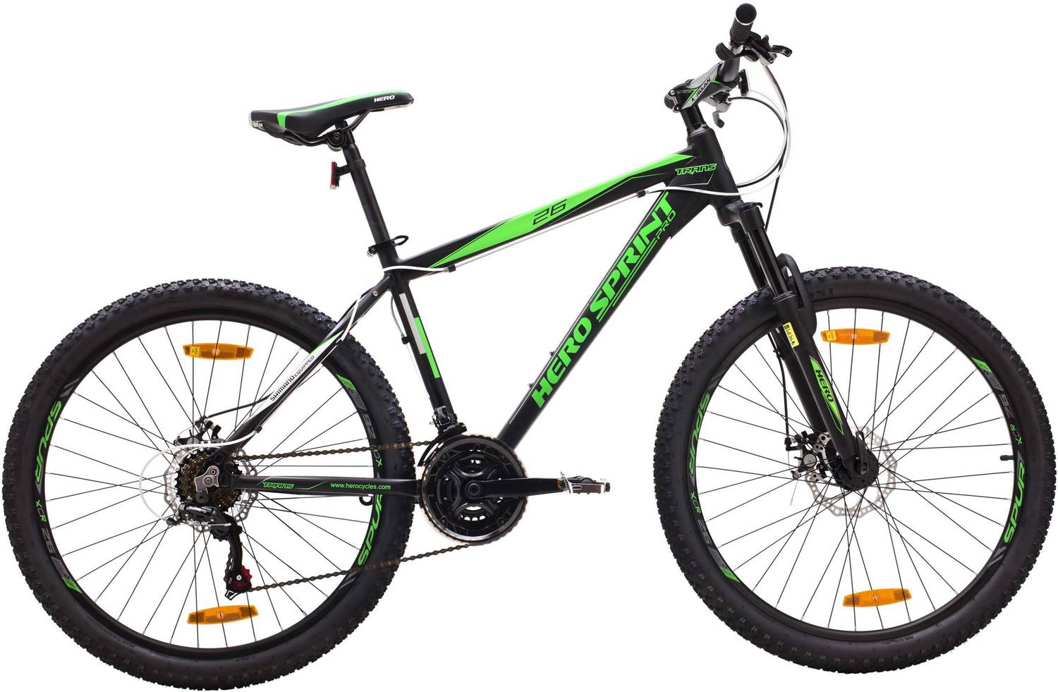 HERO SPRINT PRO TRANS 26x17 ALLOY 21S BK/GN 26 T (inch) Mountain