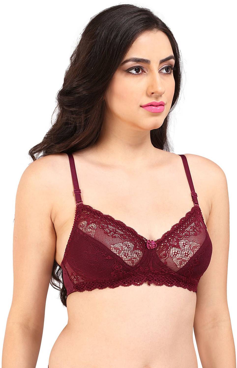 BRALUX Bralux Women's Lazari Wine Color Cup B Bra (Wine_36B) Women Full Coverage Non Padded Bra