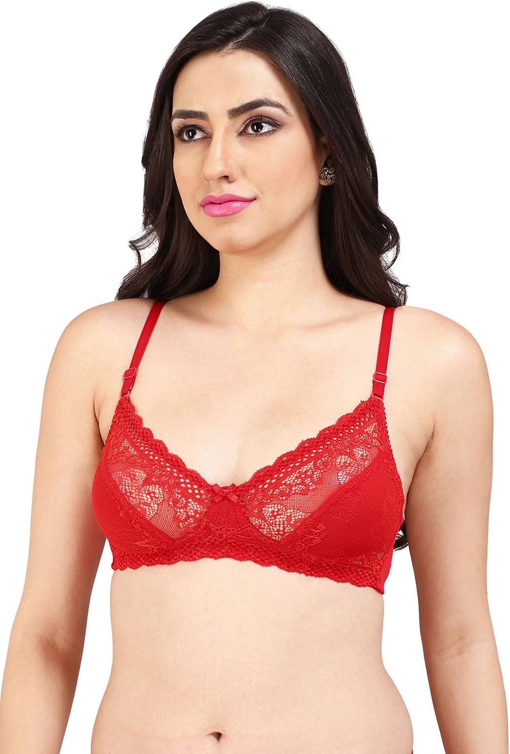 BRALUX Bralux Women's Lazari Red Color Cup B Bra (Red_36B) Women Full Coverage Non Padded Bra