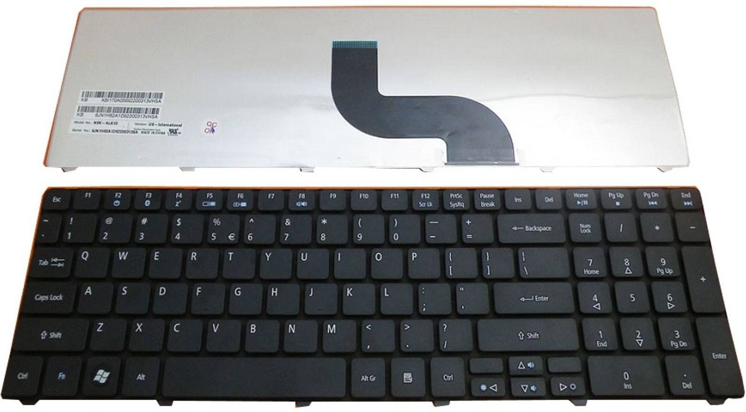 Acer 5738 5810 5536 5800 BLACK(20) PS2 Laptop-size Laptop Keyboard Compatible with Desktop, Laptop, Mac