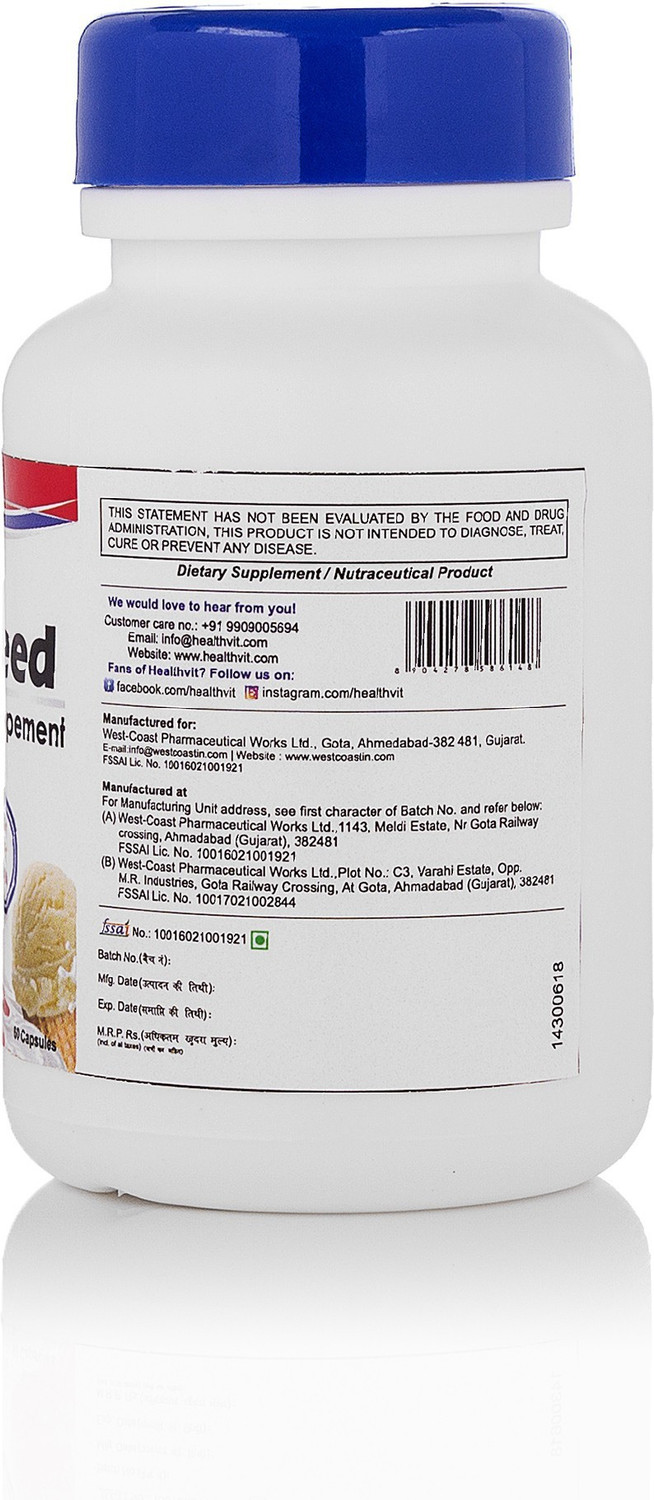 Image of HealthVit Lactaneed Lactase Enzyme Supplement 300mg 60 Capsules For Lactose Intolerance