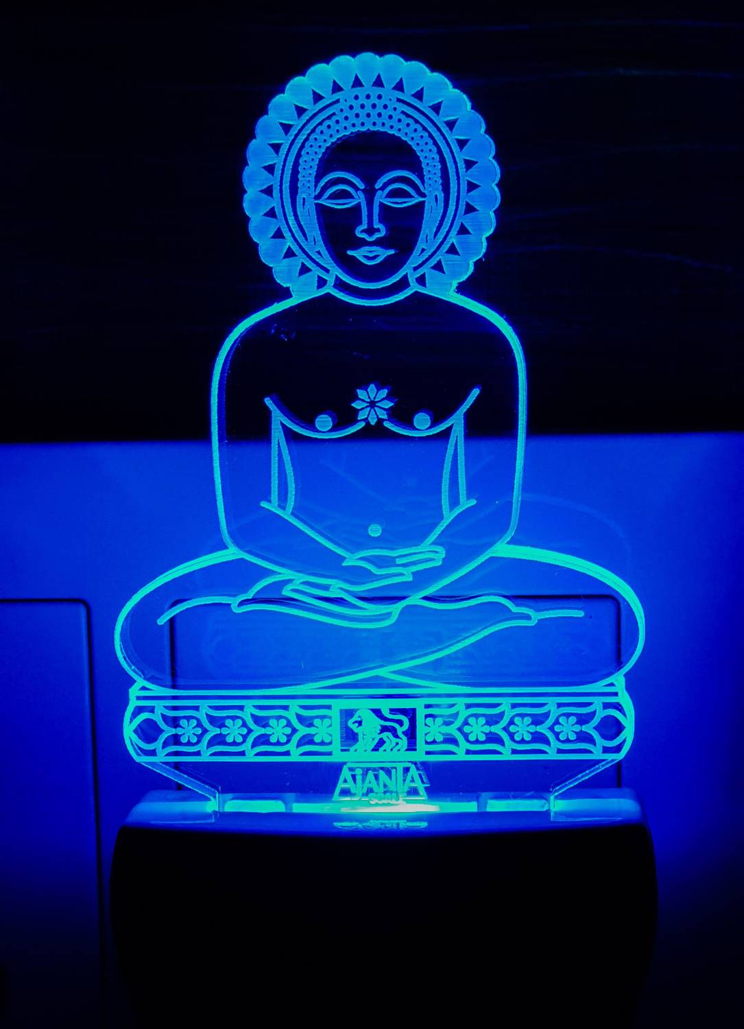 AJANTA Buddha Bhagwan Code : 2045 3d Night Lamp