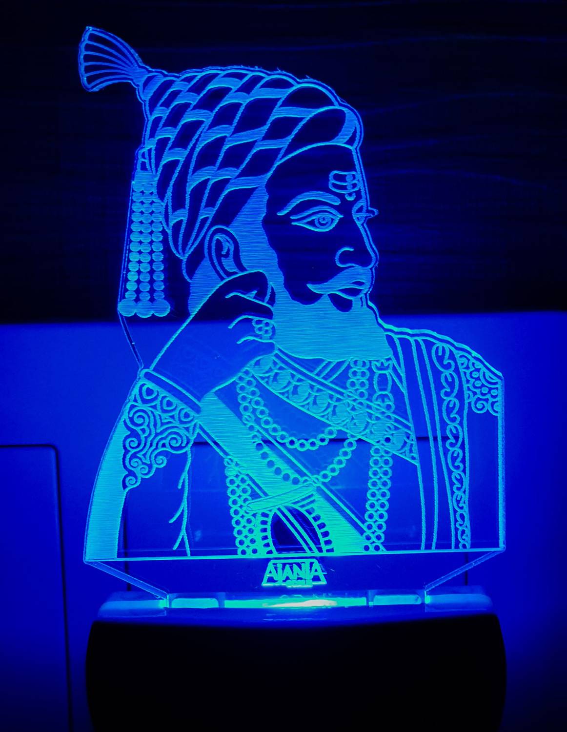 AJANTA Shivaji Code:2068 3d Night Lamp