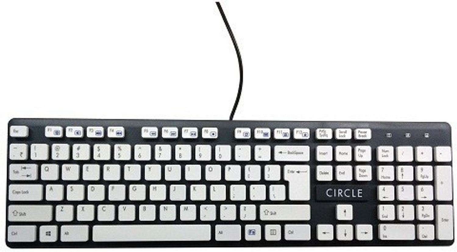 Image of Circle C23 PERFORMER Wired USB Standard Laptop Keyboard Compatible with Desktop, Laptop, Mac