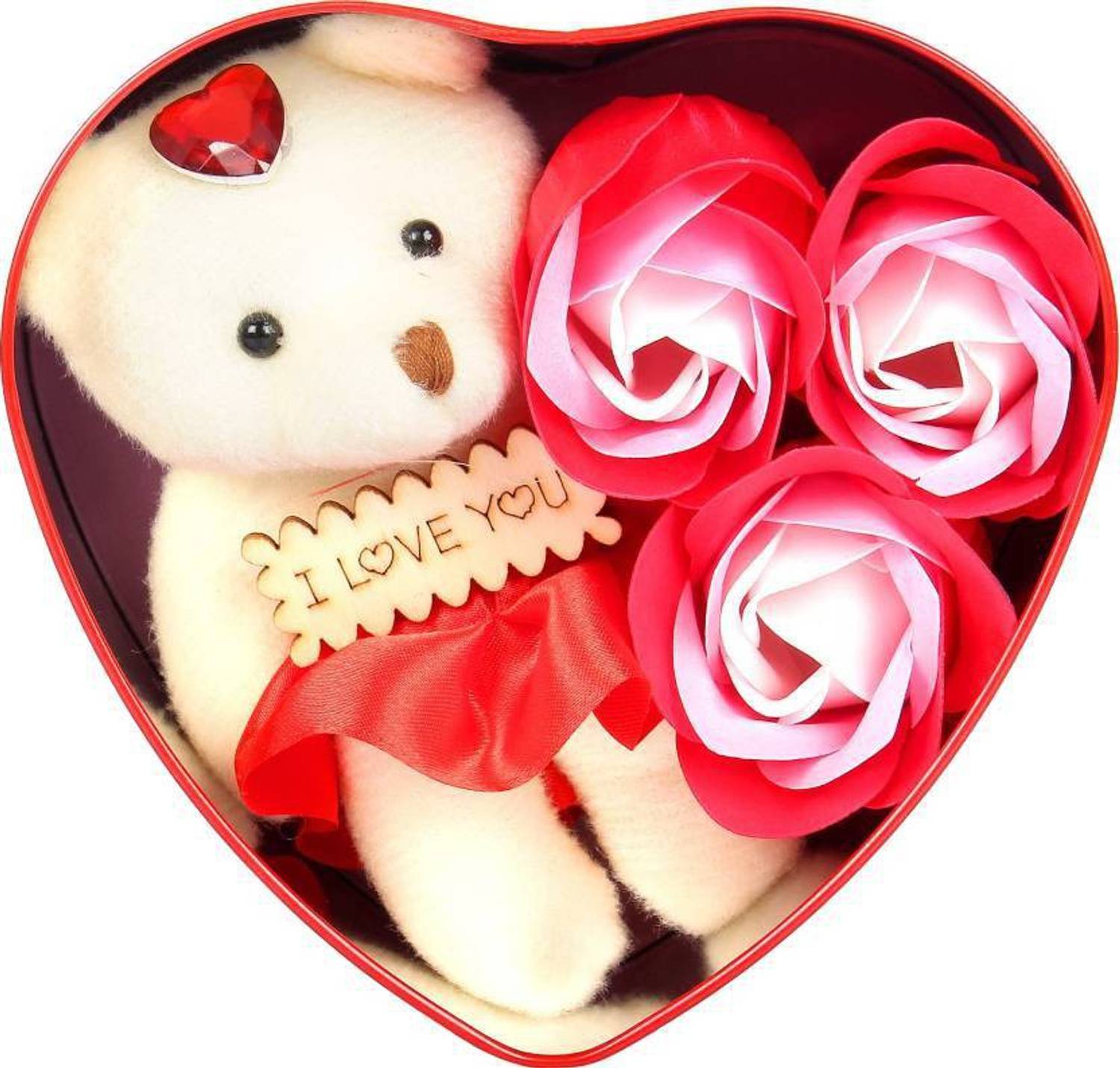 Albatraoz Showpiece, Soft Toy, Artificial Flower Gift Set